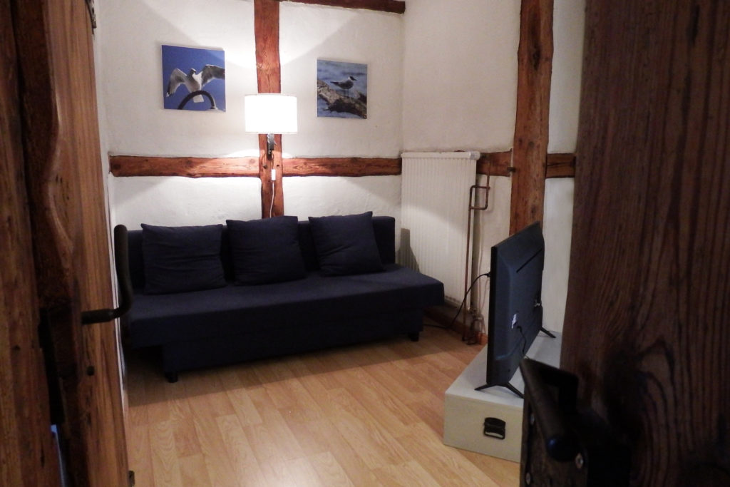 Wohnzimmer mit Schlafcouch